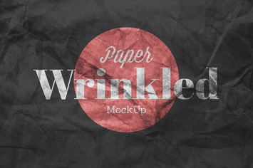 Wrinkled Paper Mockup Vol.3