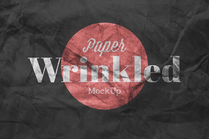 Wrinkled Paper Mockup Vol.3