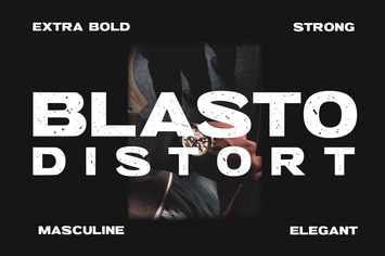 Blasto Distort Advertisement Font