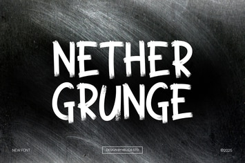 Nether Grunge Display Font