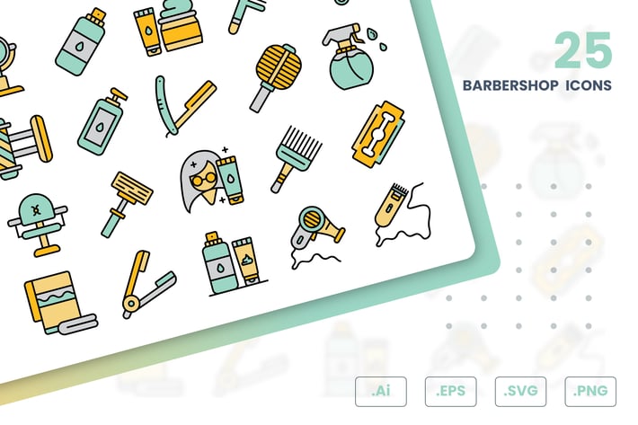 Barbershop Icons Set