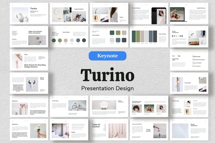 Turino - Branding Presentation Template Keynote