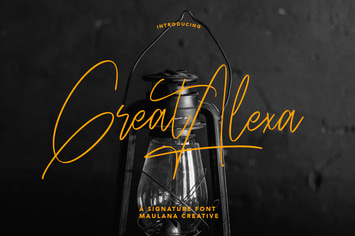 Great Alexa Signature Font