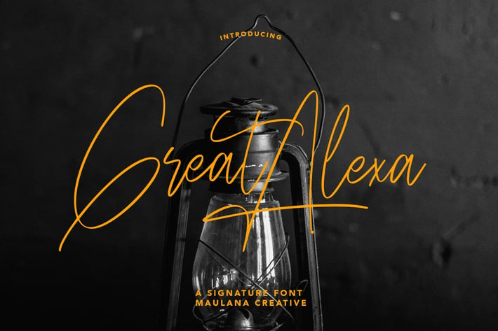 Great Alexa Signature Font