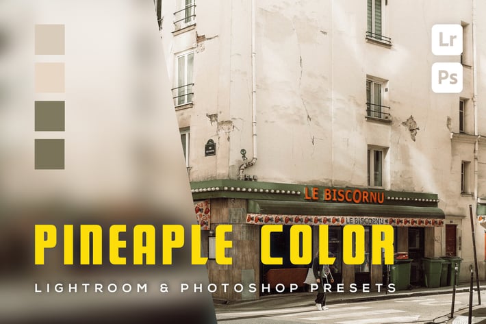 6 Pineaple color Lightroom and Photoshop