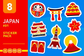 Japan #01 Sticker Pack