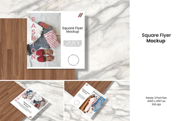 Square Flyer Mockup
