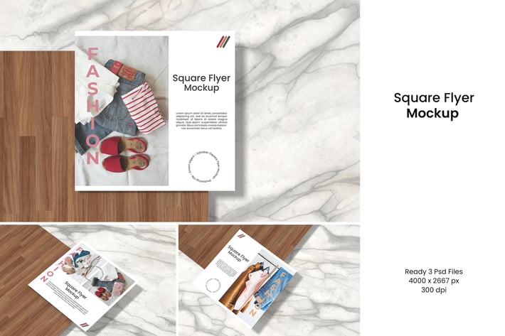 Square Flyer Mockup