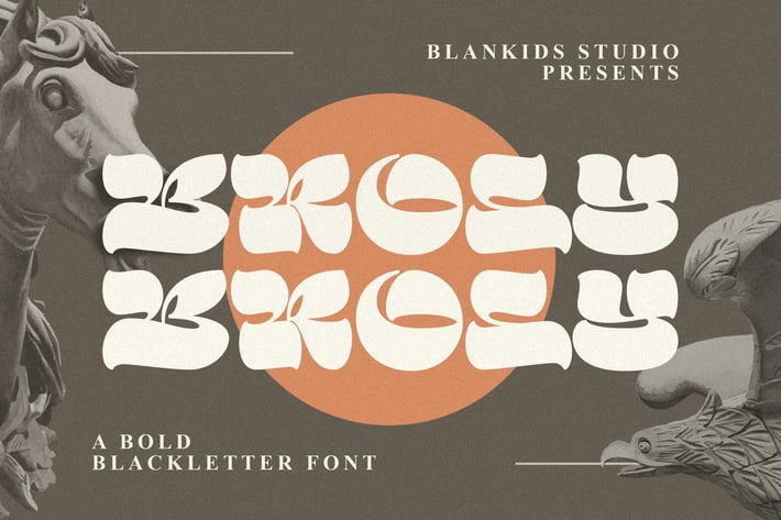 Broly a Bold Blackletter Font