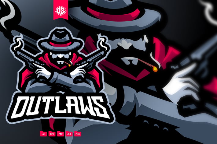 Outlaw Mascot Logo