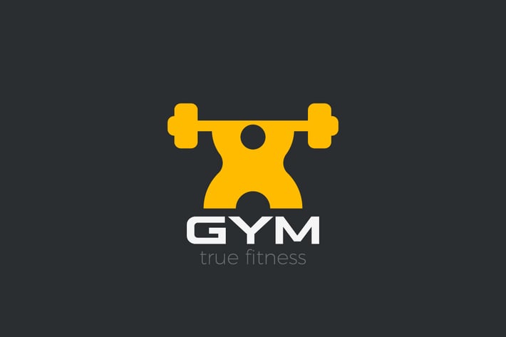 Logo GYM Powerlifting Bodybuilding Fitness Sport