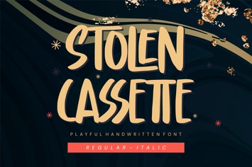 Stolen Cassette - Playful Display Font
