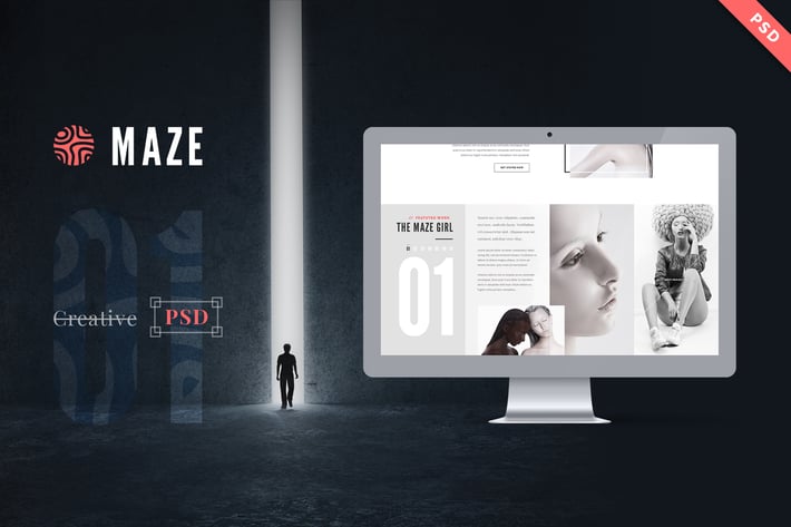 Maze | Creative Agency PSD Template