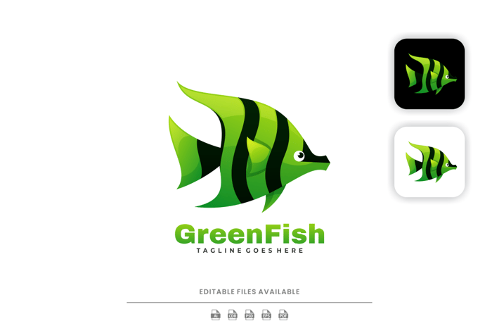 Fish Gradient Logo
