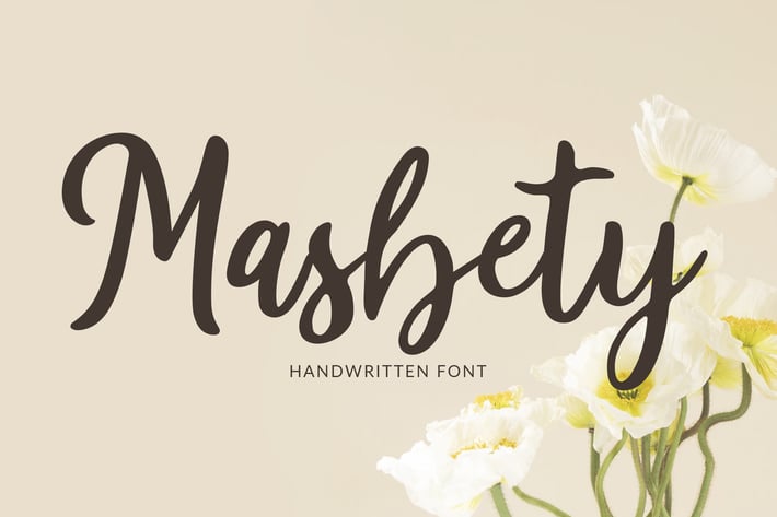 Masbety - Handwritten Font