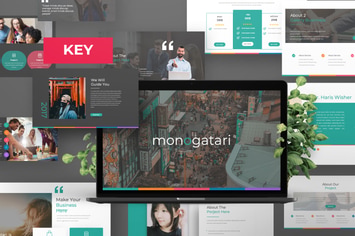 Monogatari Pitch Deck Keynote Template