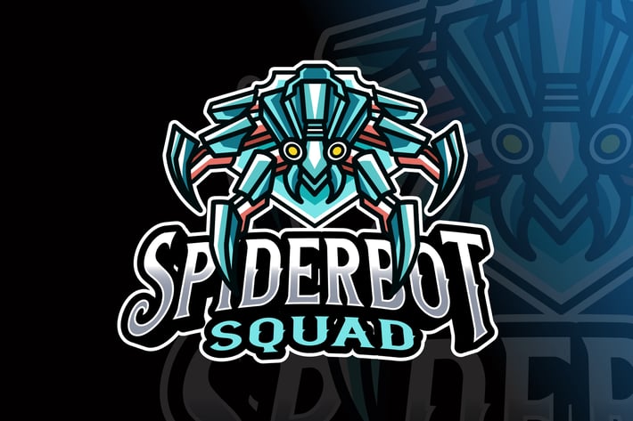 Spider Robot Logo Template