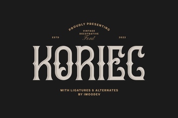 Koriec - Modern Blackletter Font