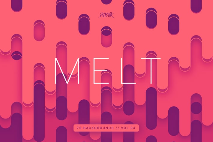 Melt | Abstract Rounded Backgrounds | Vol. 04