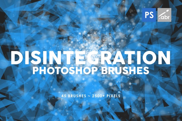 45 Disintegration Photoshop Brushes