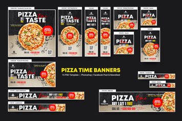 Pizza Time Banners Ad
