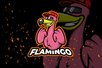 Hype Flamingo - eSport Logo Template