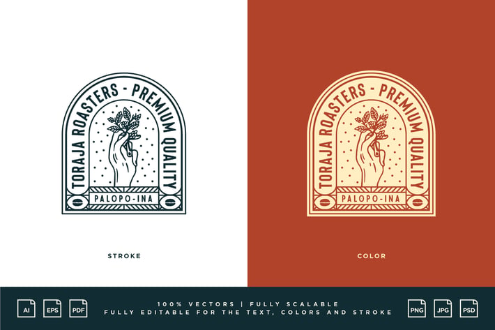 Coffee Logo - Toraja Roasters - Premium Quality
