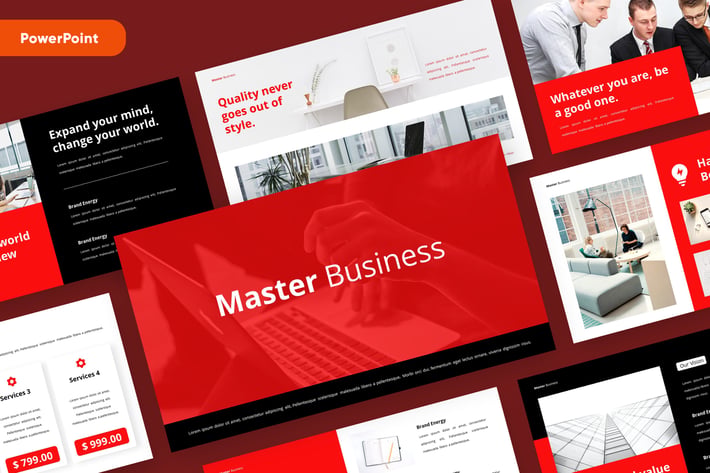 MASTER - Business Pitch Deck Powerpoint