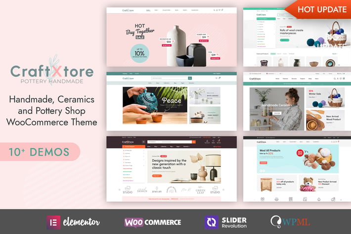 CraftXtore - Pottery Shop WooCommerce Theme