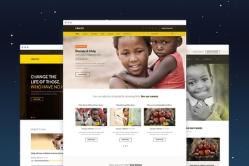 Charity Fundraising PSD Template