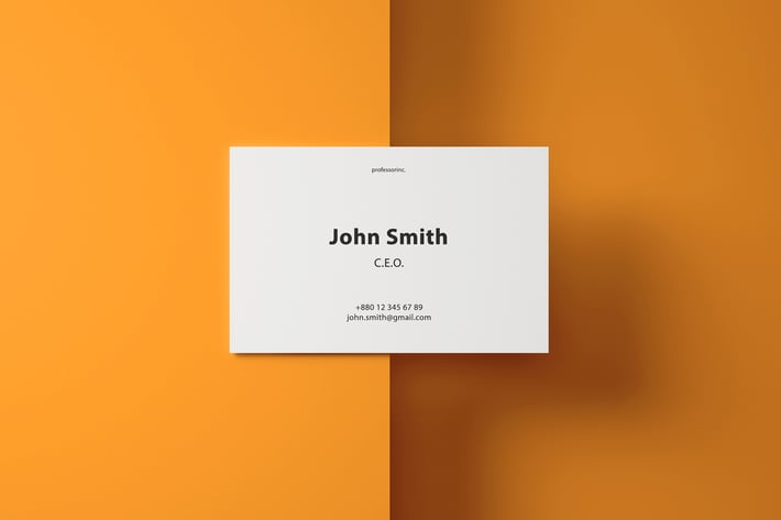 85x55 Business Card Mockup Set 2