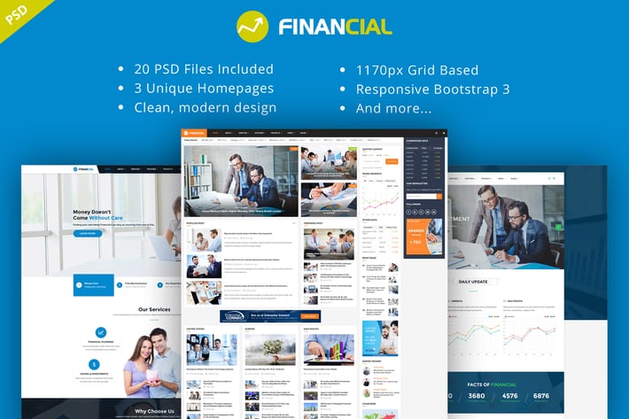 Financial III - Multipurpose Business PSD Template