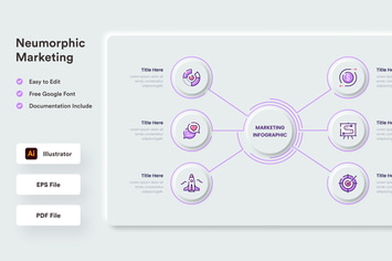 Marketing Neumorphism Infographic