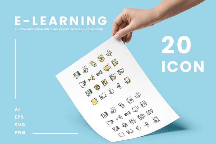 E-Learning - Icons