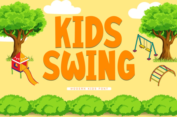 Kids Swing - Modern Sans Kids Font