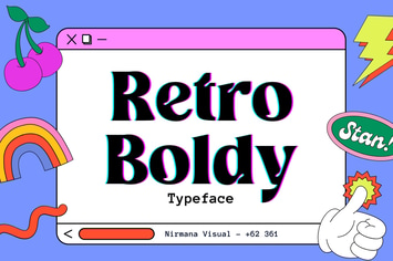Retro Boldy - Logo Font