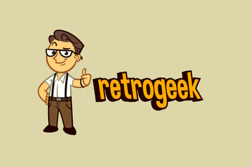 Cartoon Retro Geek Character Mascot Logo