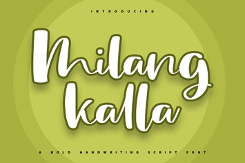 Milangkala | Bold Handwriting Script Font