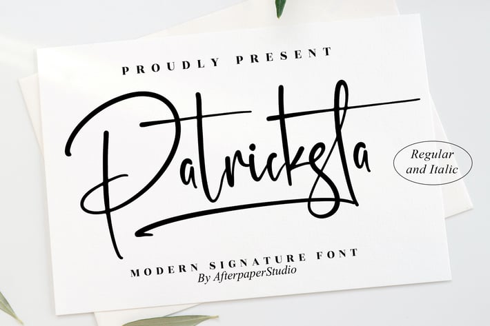 Patricksta Modern Signature Font