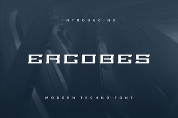 Ercobes - Modern Techno Font
