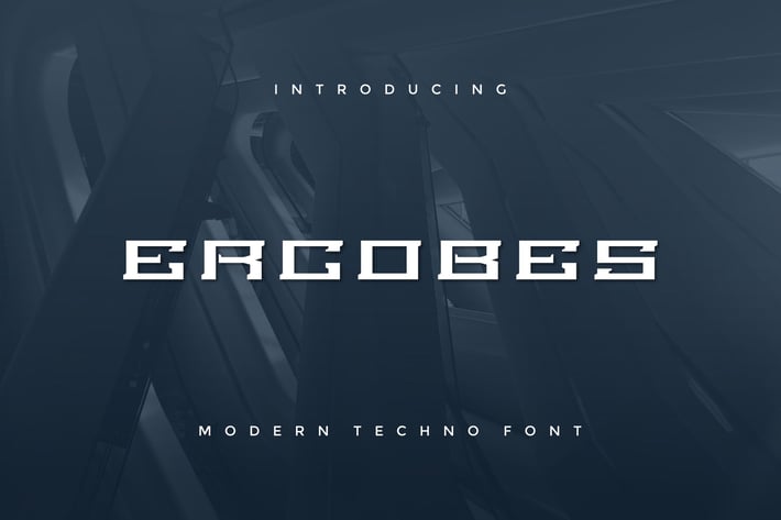 Ercobes - Modern Techno Font