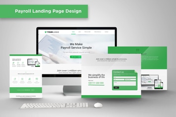 Payroll & Salary Landing Page Website PSD Template