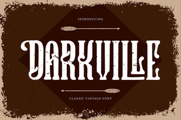 Darkville | Classic Vintage Font