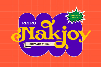 Retro Nakjoy - Branding Logo Font