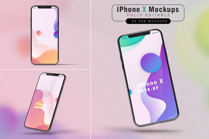 iPhone X Mockups V.6