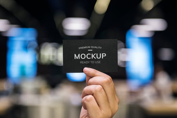 business card design mockup