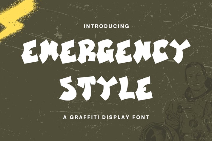 EmergencyStyle - Graffiti Display Font
