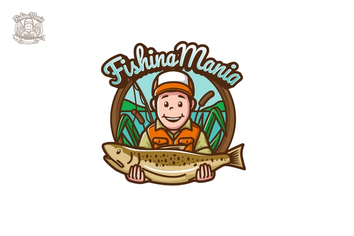 FishingMania - Mascot & Esport Logo