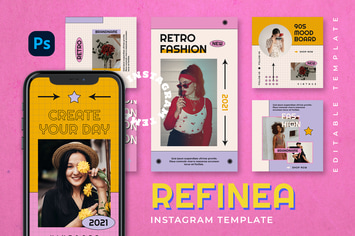 Refinea - Retro Instagram Stories and Post