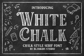 White Chalk Serif Font
